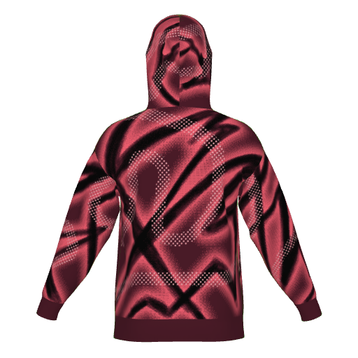 PNK/BLK Hoodie, back view