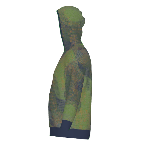 Topo Camo Overlay Hoodie, left side view