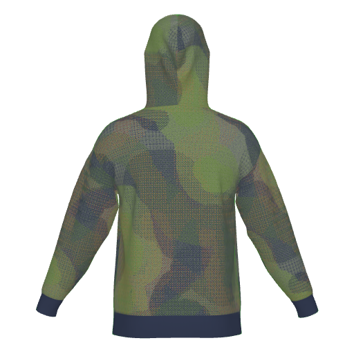 Topo Camo Overlay Hoodie, back view