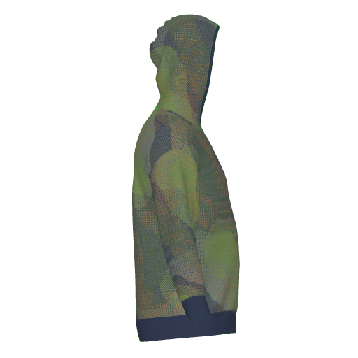 Topo Camo Overlay Hoodie, right side view